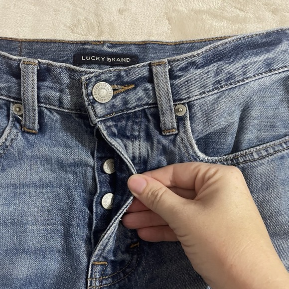 Lucky Brand Jeans Womens Size 0/25 High Rise 90's Jean Button Fly Blue Denim - Picture 2 of 9